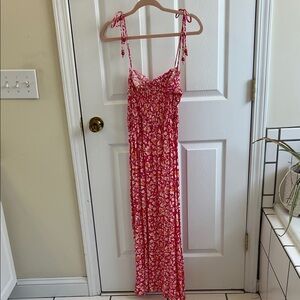 Floral Pink Maxi Dress